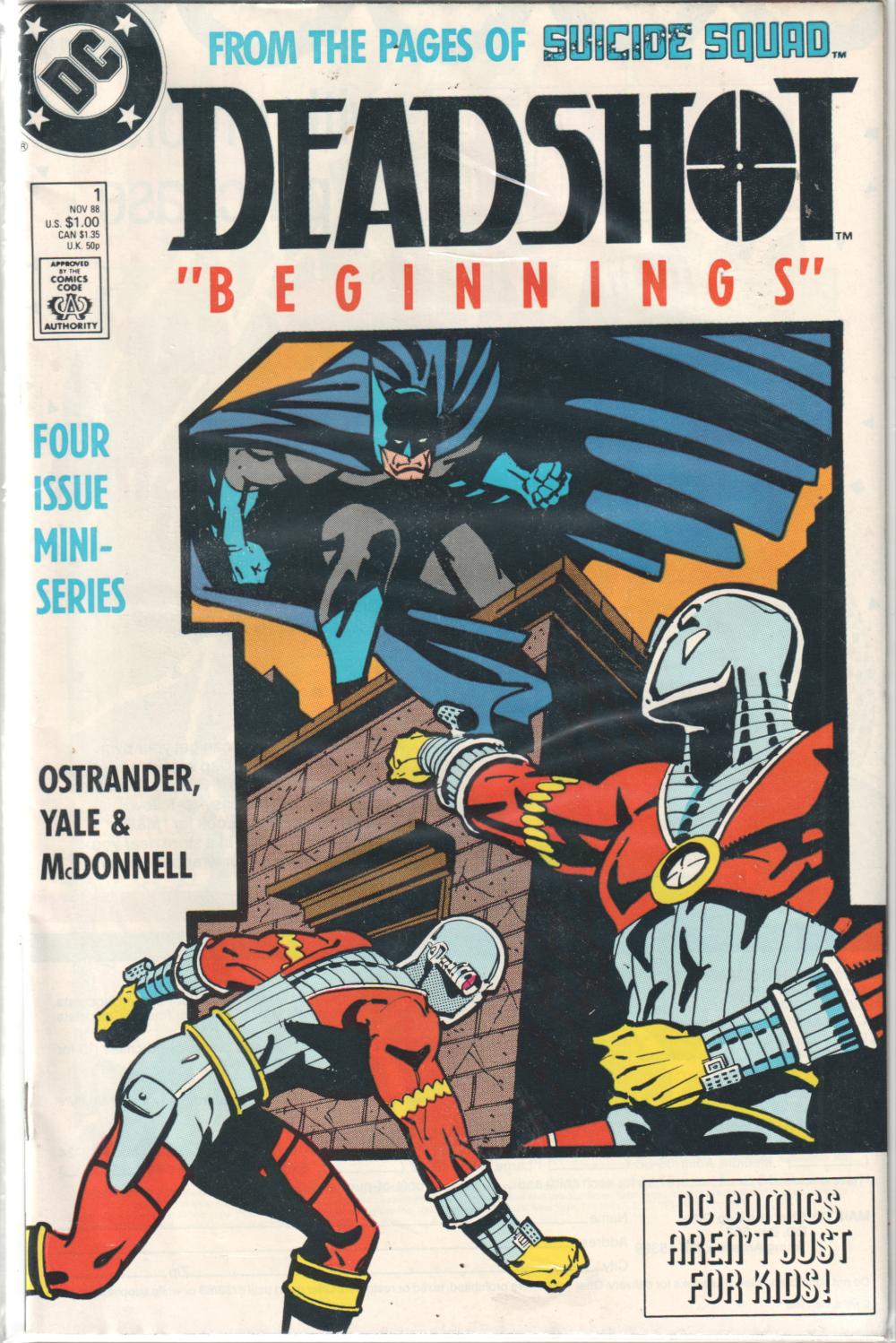 DEADSHOT BEGINNINGS 1-4 COMPLETE SET