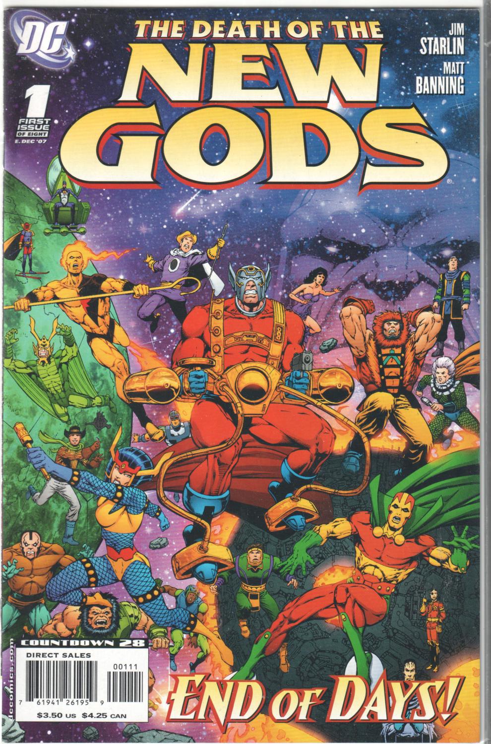 DEATH OF THE NEW GODS 1-8 COMPLETE SET