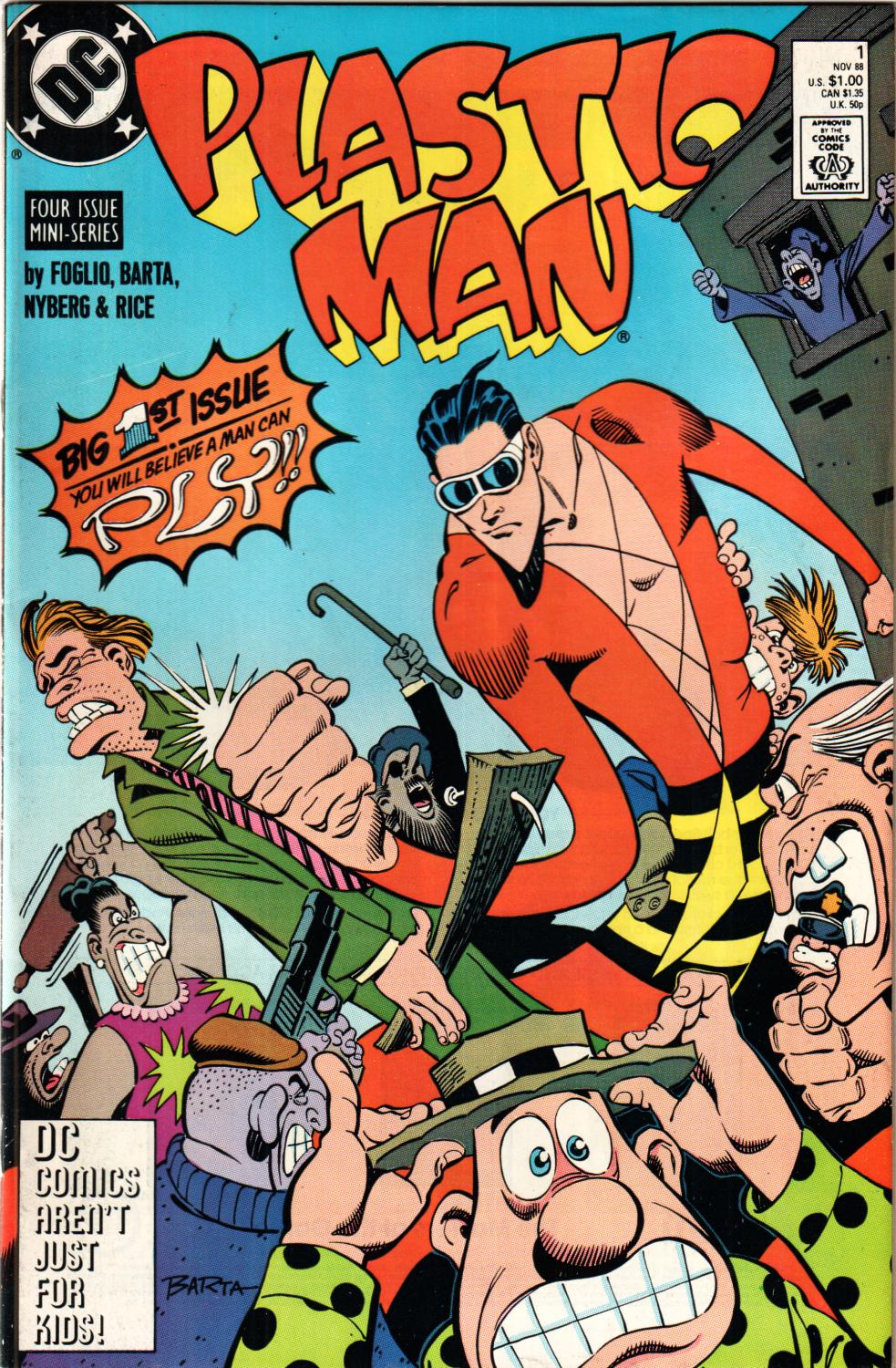 PLASTIC MAN #1-4 DC 1986 COMPLETE SET