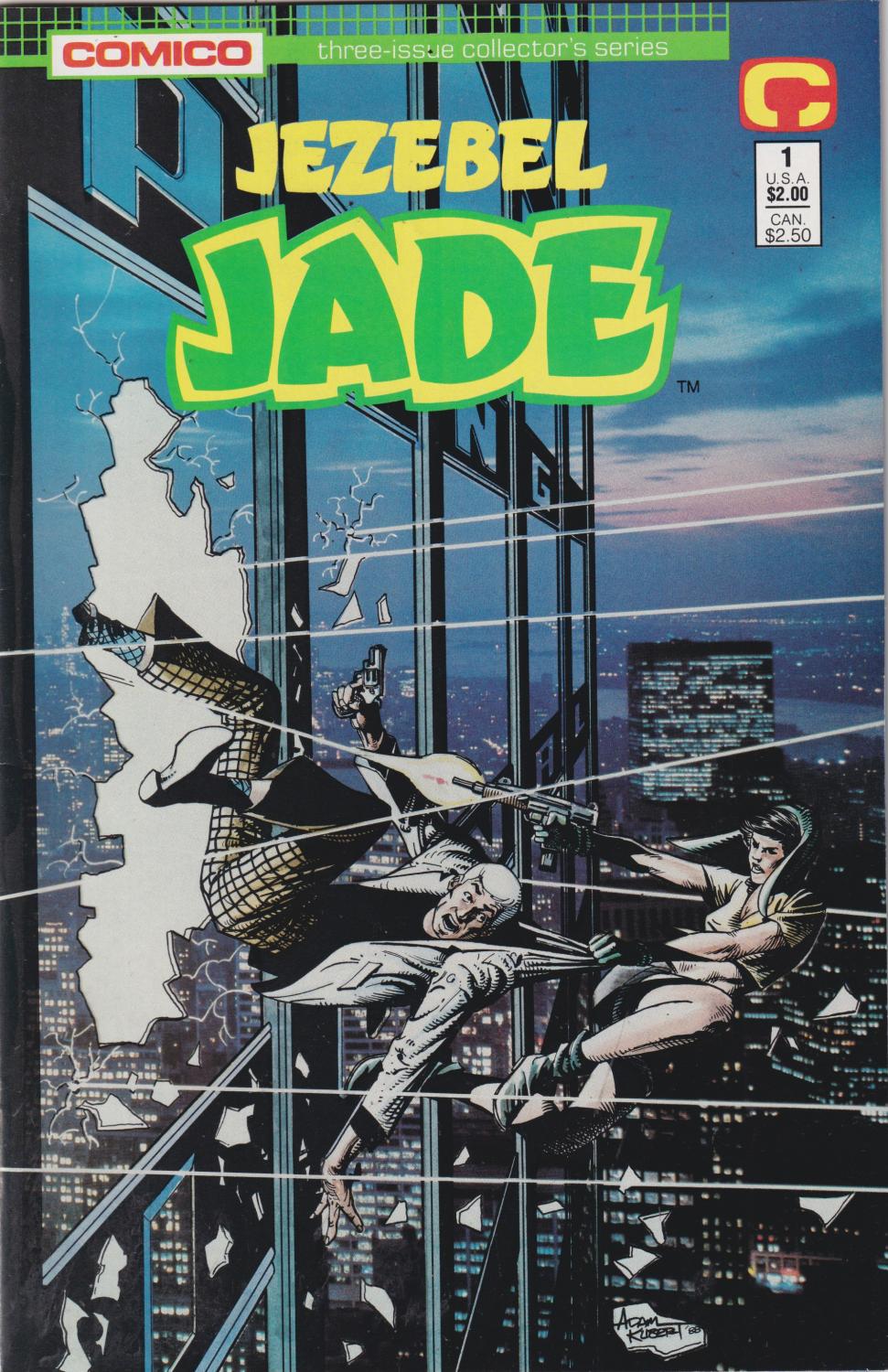 JEZEBEL JADE #1-3 COMICO 1988 COMPLETE SET
