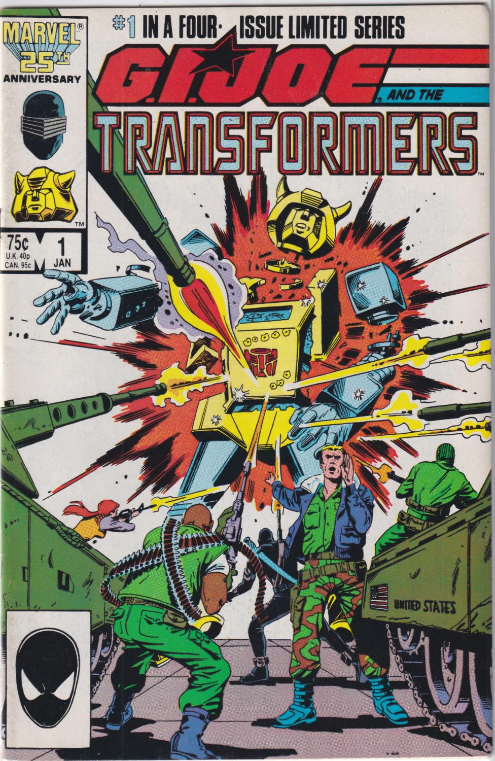 GI JOE AND THE TRANSFORMERS 1-4 COMPLETE SET