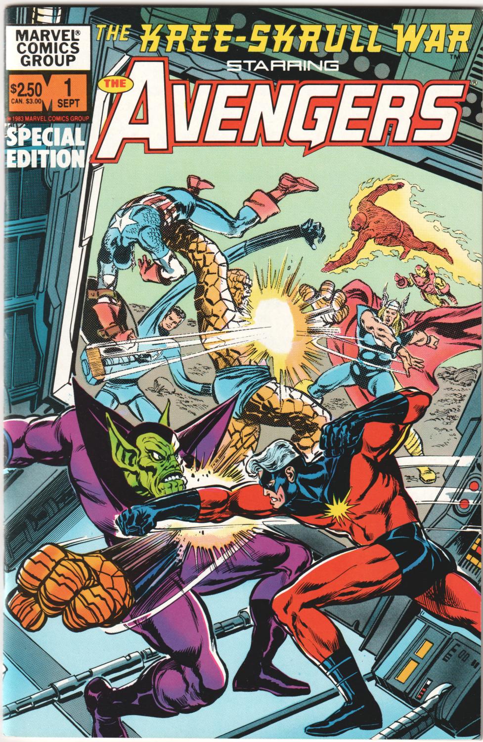 AVENGERS KREE-SKRULL WAR 1-2 COMPLETE SET