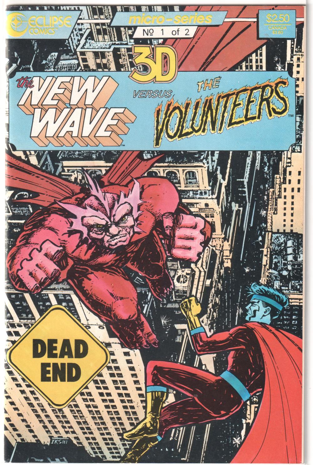 NEW WAVE VERSUS THE VOLUNTEERS IN 3-D 1-2 COMPLETE SET