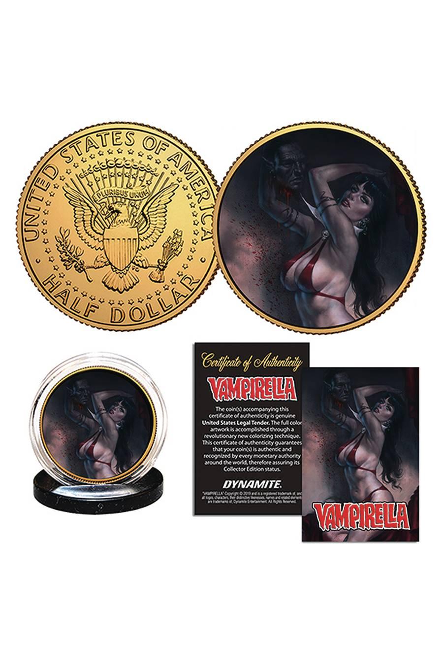 VAMPIRELLA PARRILLO GOLD COLL COIN