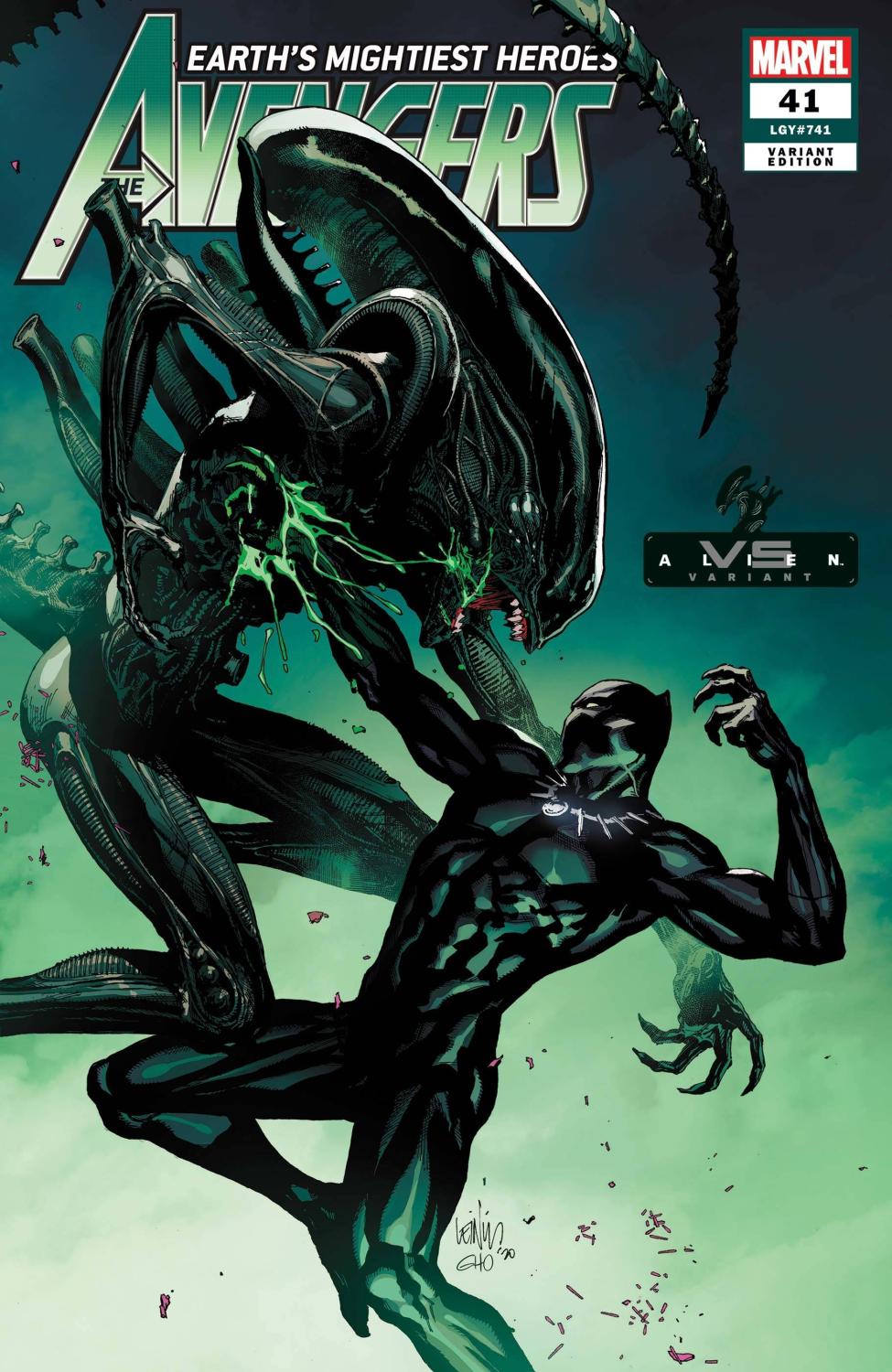 AVENGERS #41 YU MARVEL VS ALIEN VAR