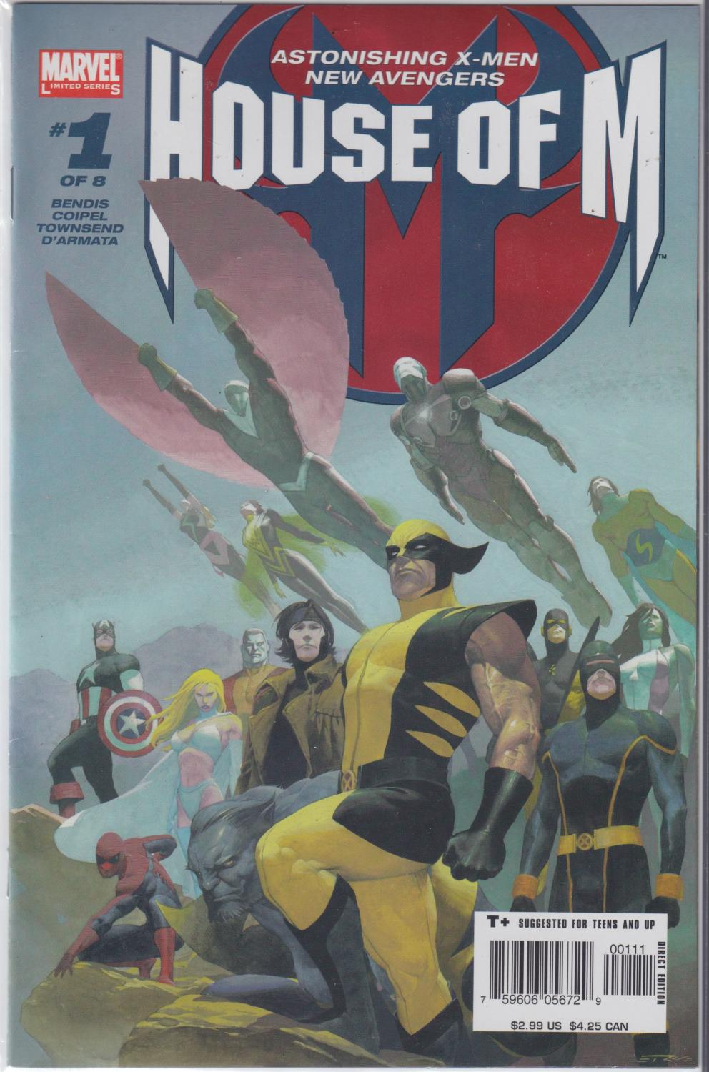 HOUSE OF M #1-8 COMPLETE SET