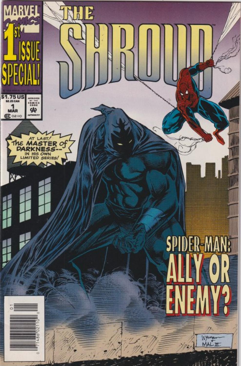 SHROUD #1-4 MARVEL 1994 COMPLETE SET