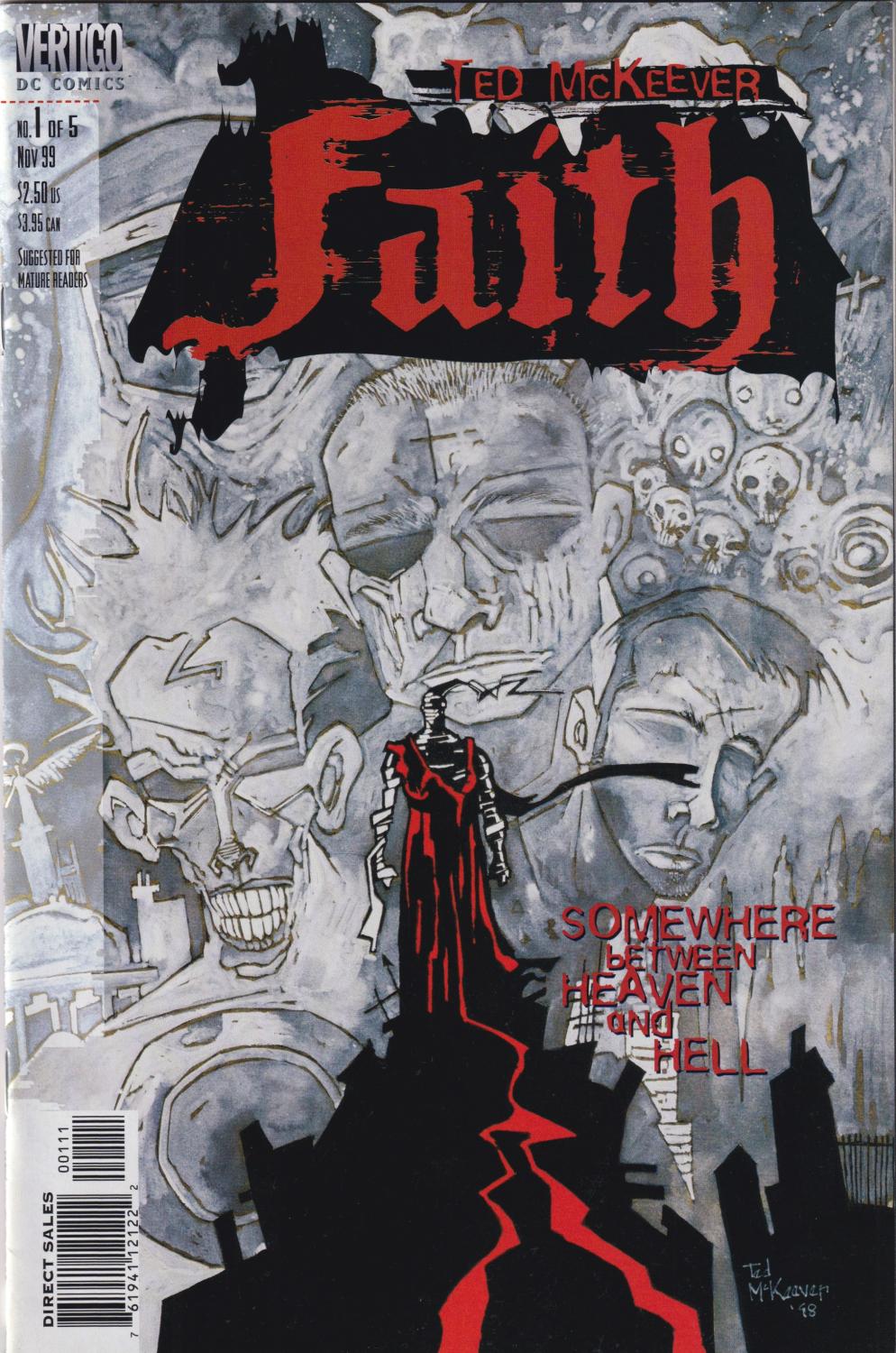 FAITH by TED MCKEEVER #1-5 DC 1999 COMPLETE SET
