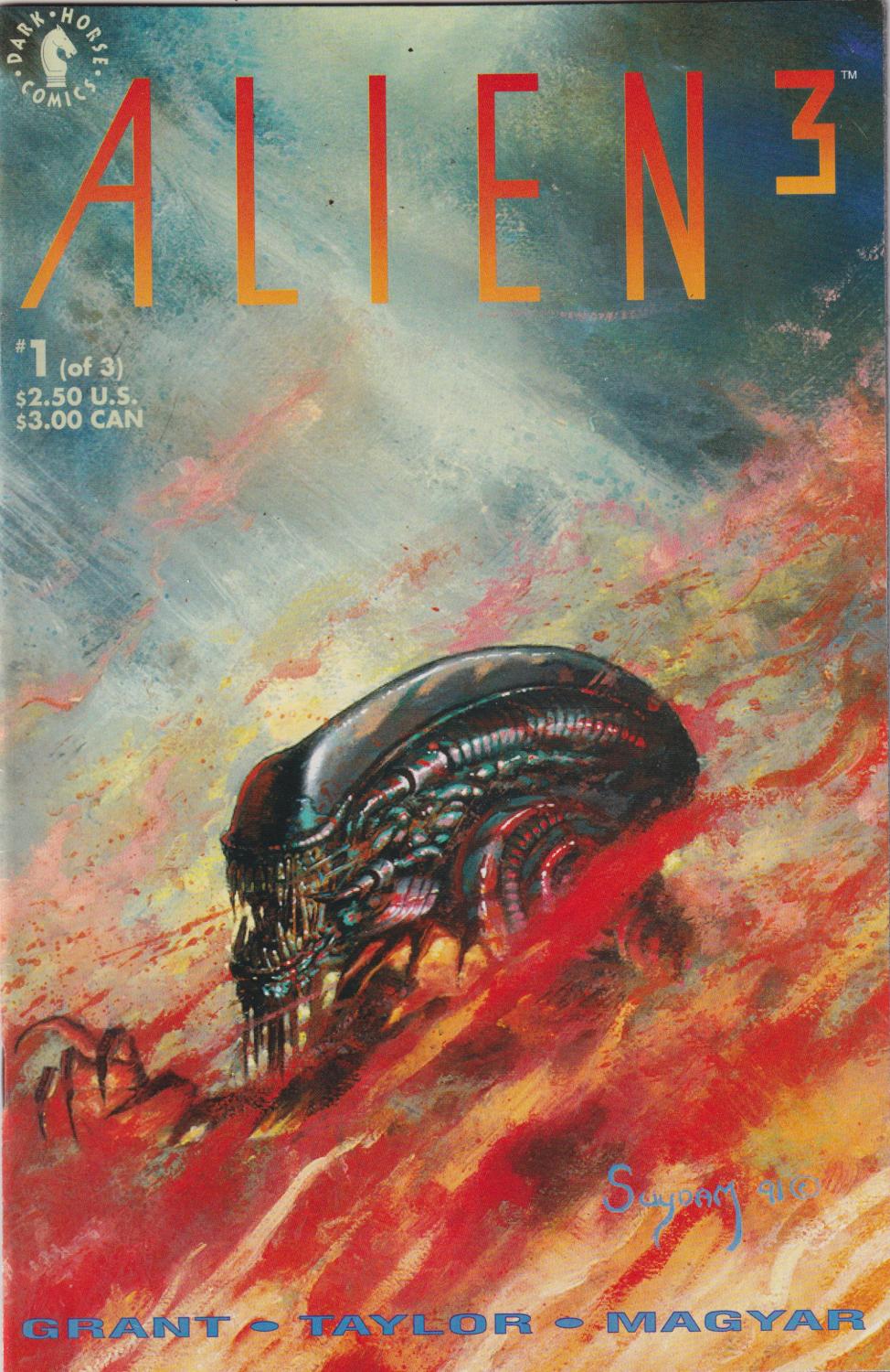ALIEN 3 MOVIE ADAPTATION #1-3 DARK HORSE 1992 COMPLETE SET