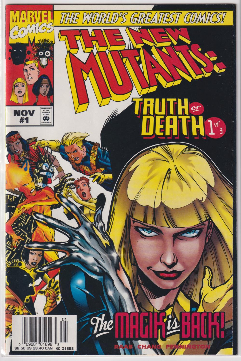 NEW MUTANTS TRUTH OR DEATH 1-3 COMPLETE SET