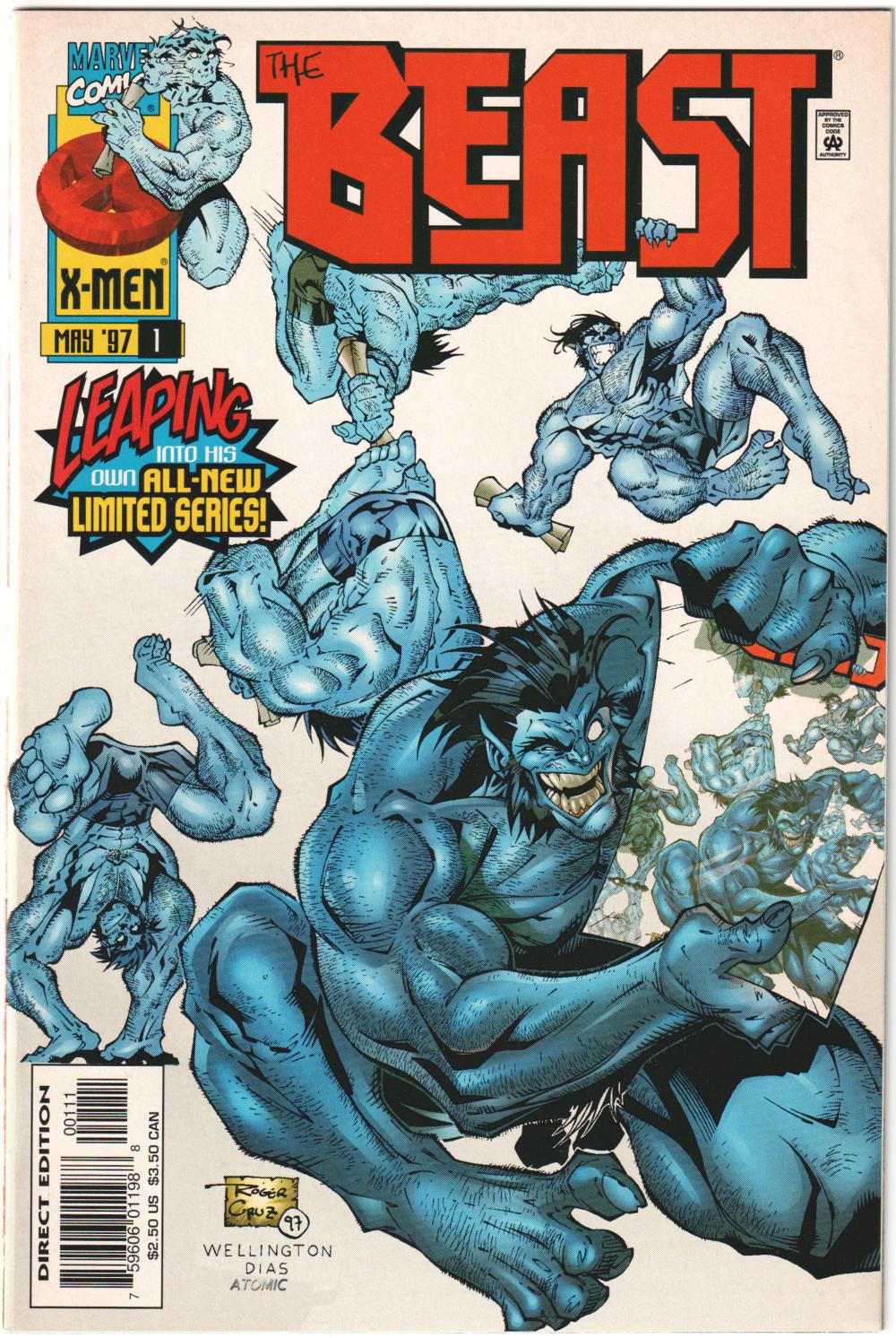 BEAST 1-3 COMPLETE SET MARVEL 1997