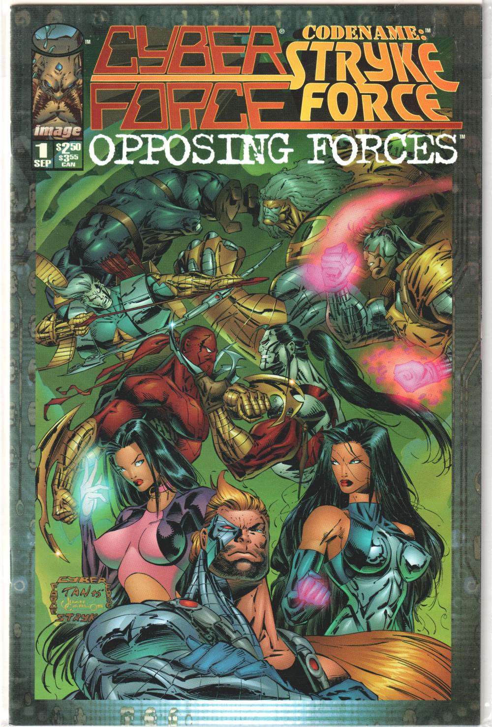 CYBER FORCE/CODENAME STRYKE FORCE OPPOSING FORCES 1-2 COMPLETE SET