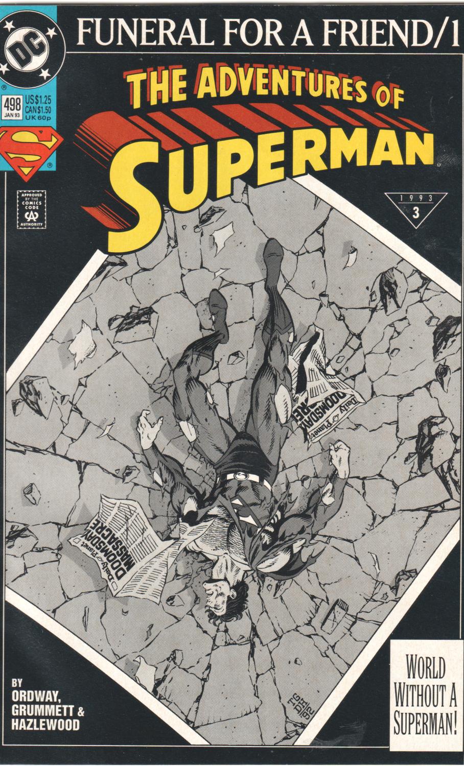 SUPERMAN FUNERAL FOR A FRIEND 8 PART 1993 COMPLETE SET