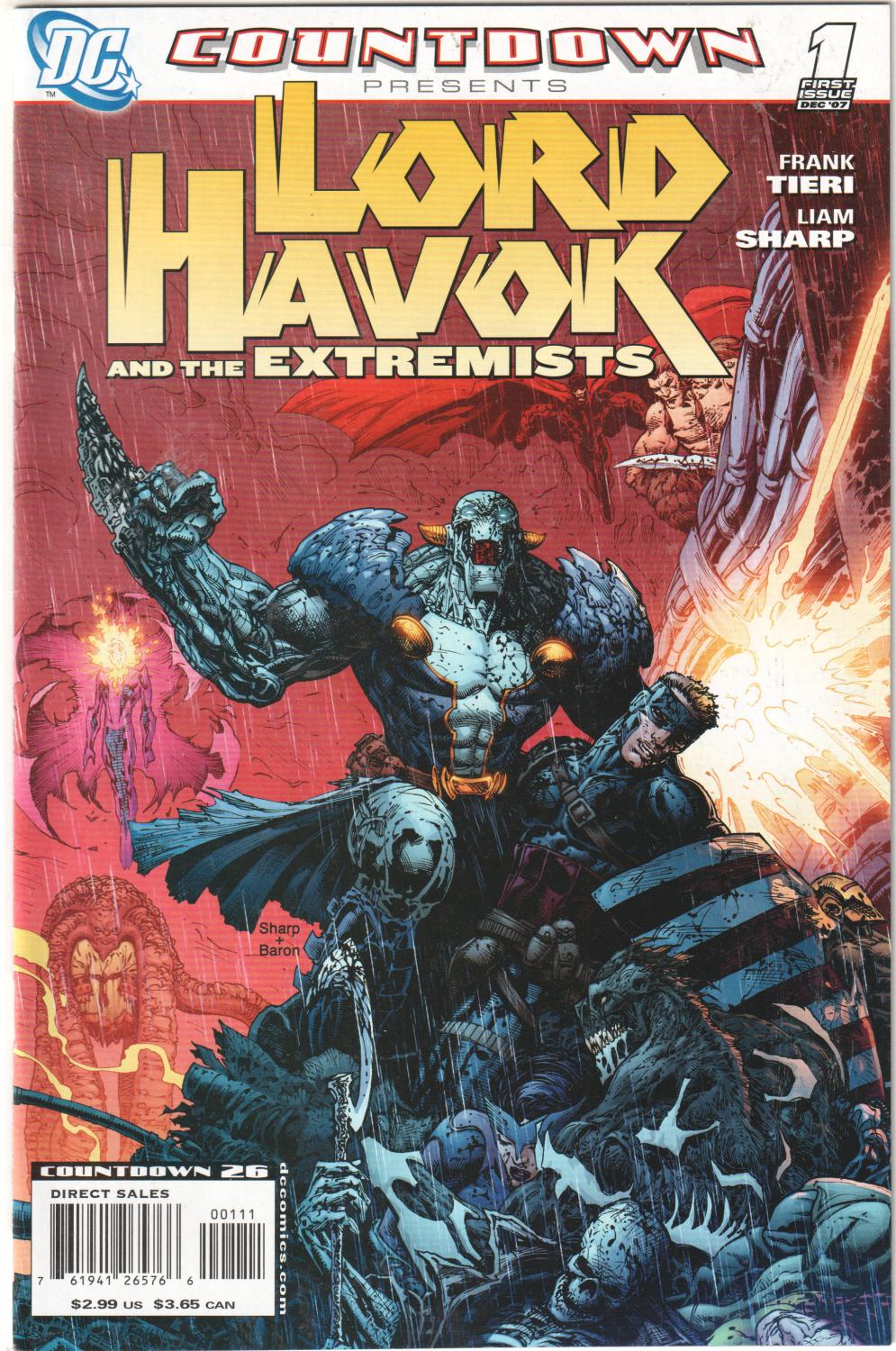 COUNTDOWN LORD HAVOK & EXTREMISTS #1-6 COMPLETE SET