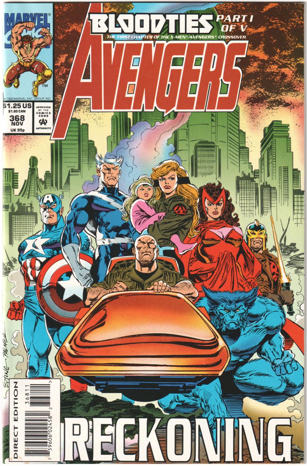BLOODTIES 5-PART X-MEN AVENGERS 1993 COMPLETE SET