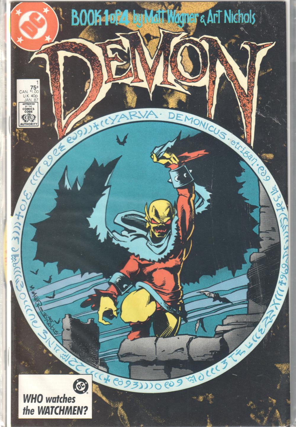 DEMON by MATT WAGNER 1-4 COMPLETE SET DC 1987