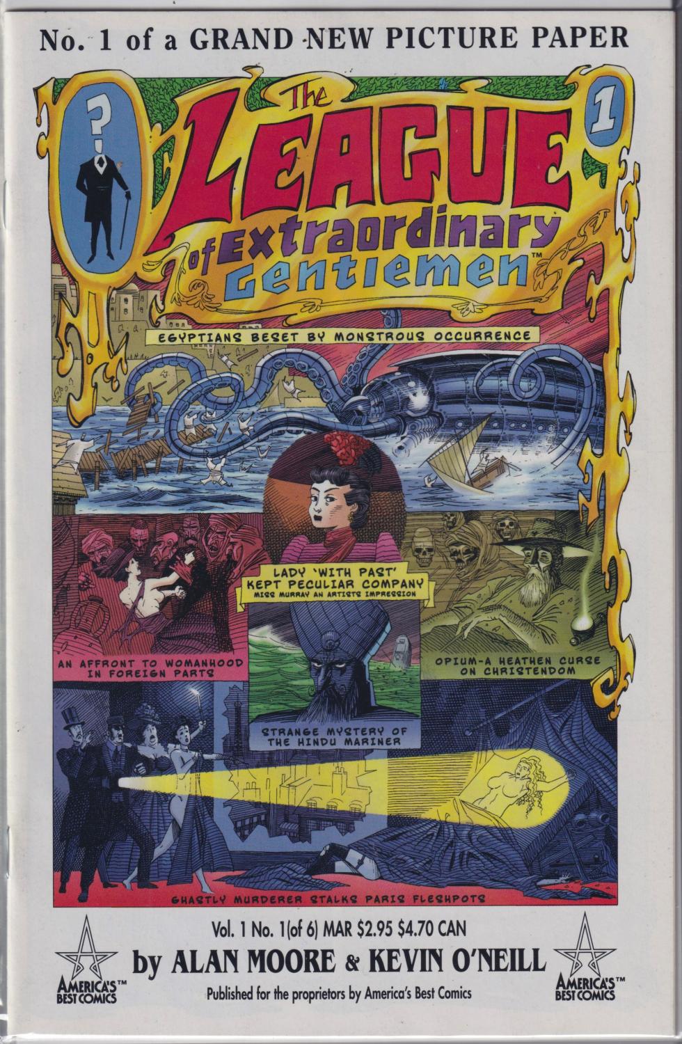 LEAGUE OF EXTRAORDINARY GENTLEMEN VOL. 1 #1-6 COMPLETE SET