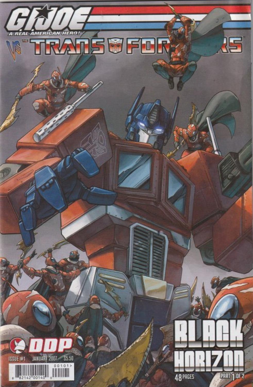 GI JOE VS TRANSFORMERS BLACK HORIZON 1 & 2 COMPLETE SET