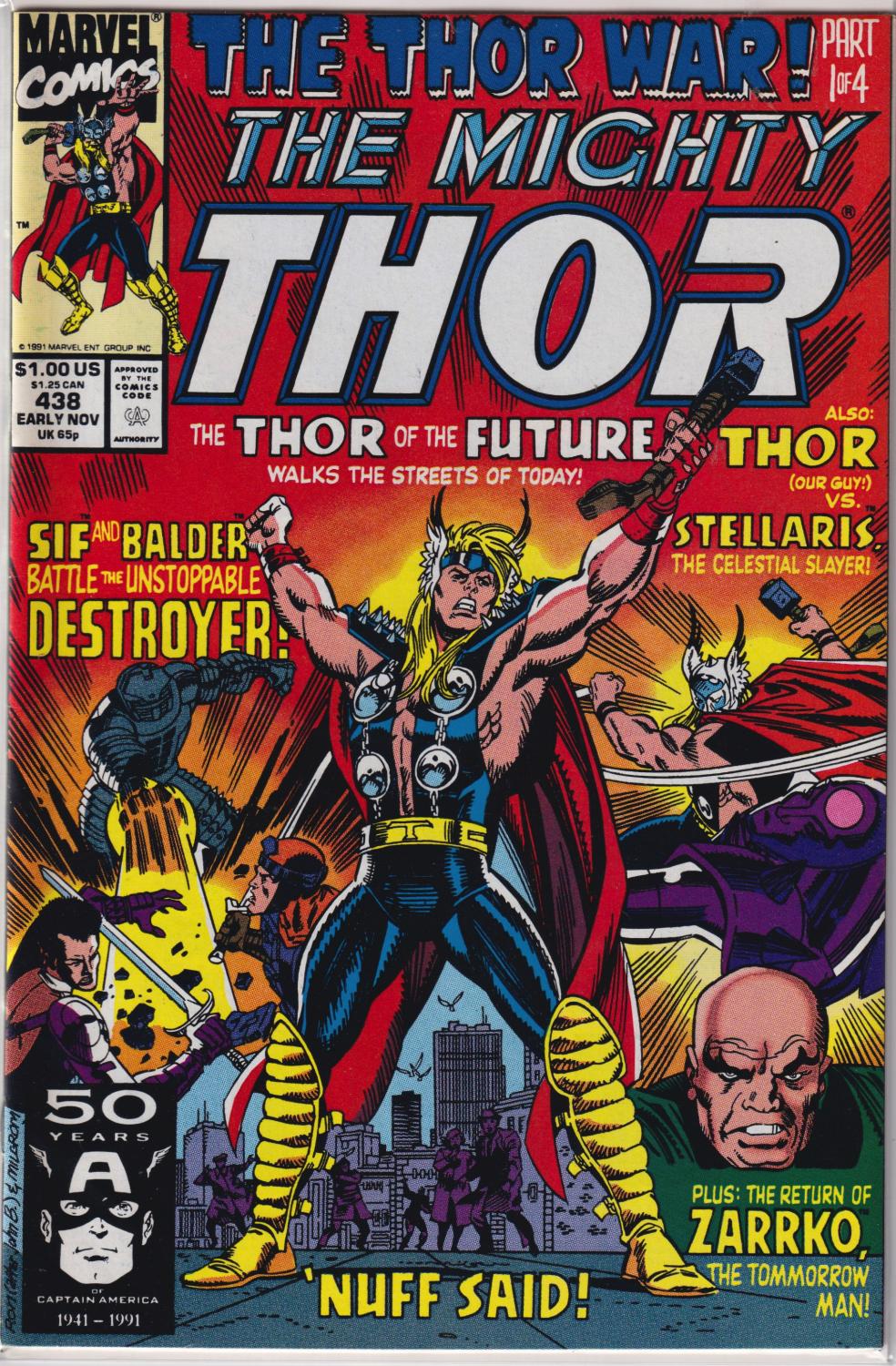 THOR WAR THOR #438-441 COMPLETE SET