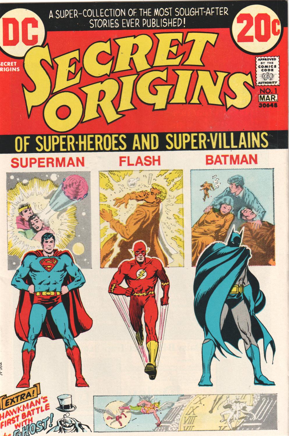 SECRET ORIGINS 1973 1-7 COMPLETE SET