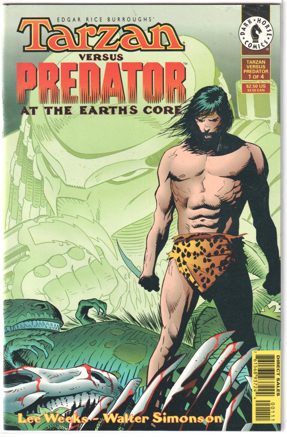 TARZAN VERSUS PREDATOR AT THE EARTH'S CORE 1-4 COMPLETE SET