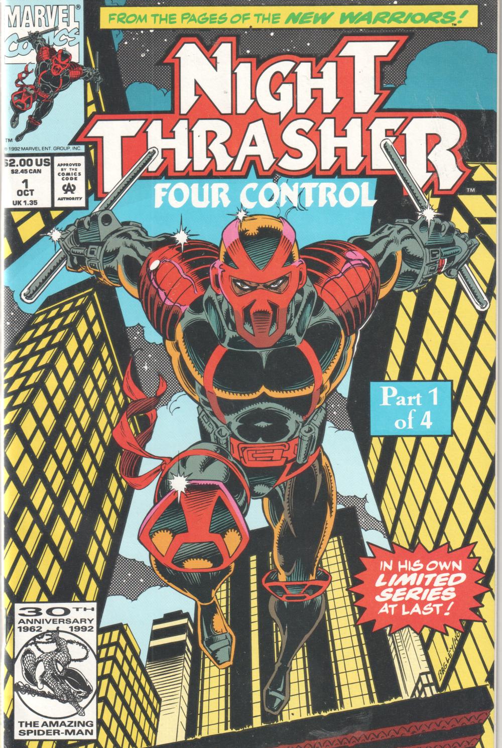 NIGHT THRASHER FOUR CONTROL 1-4 COMPLETE SET