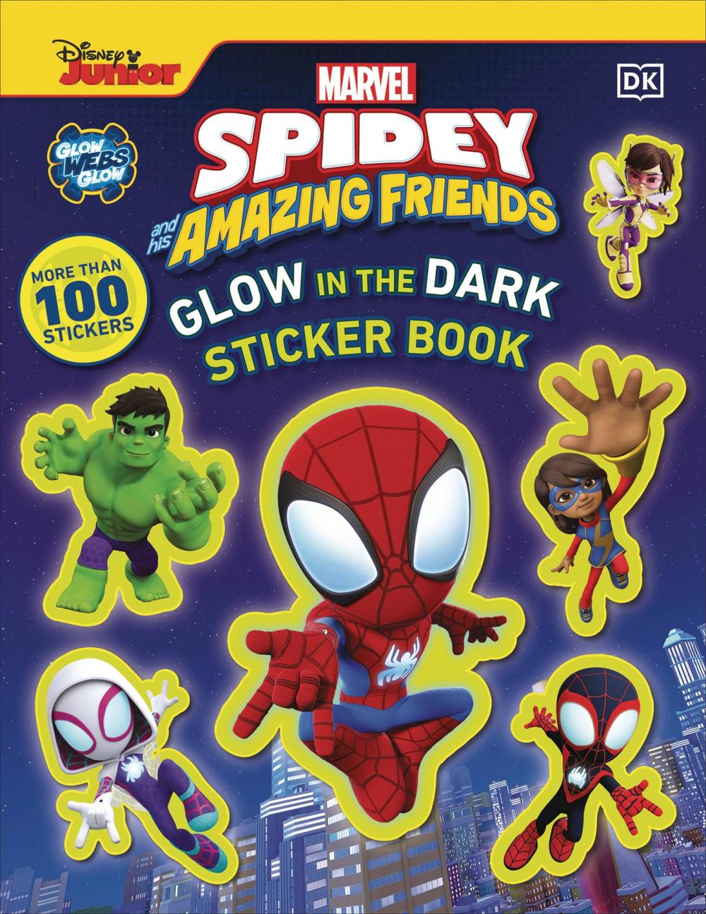 MARVEL SPIDEY & AMAZING FRIENDS GLOW STICKER BOOK SC