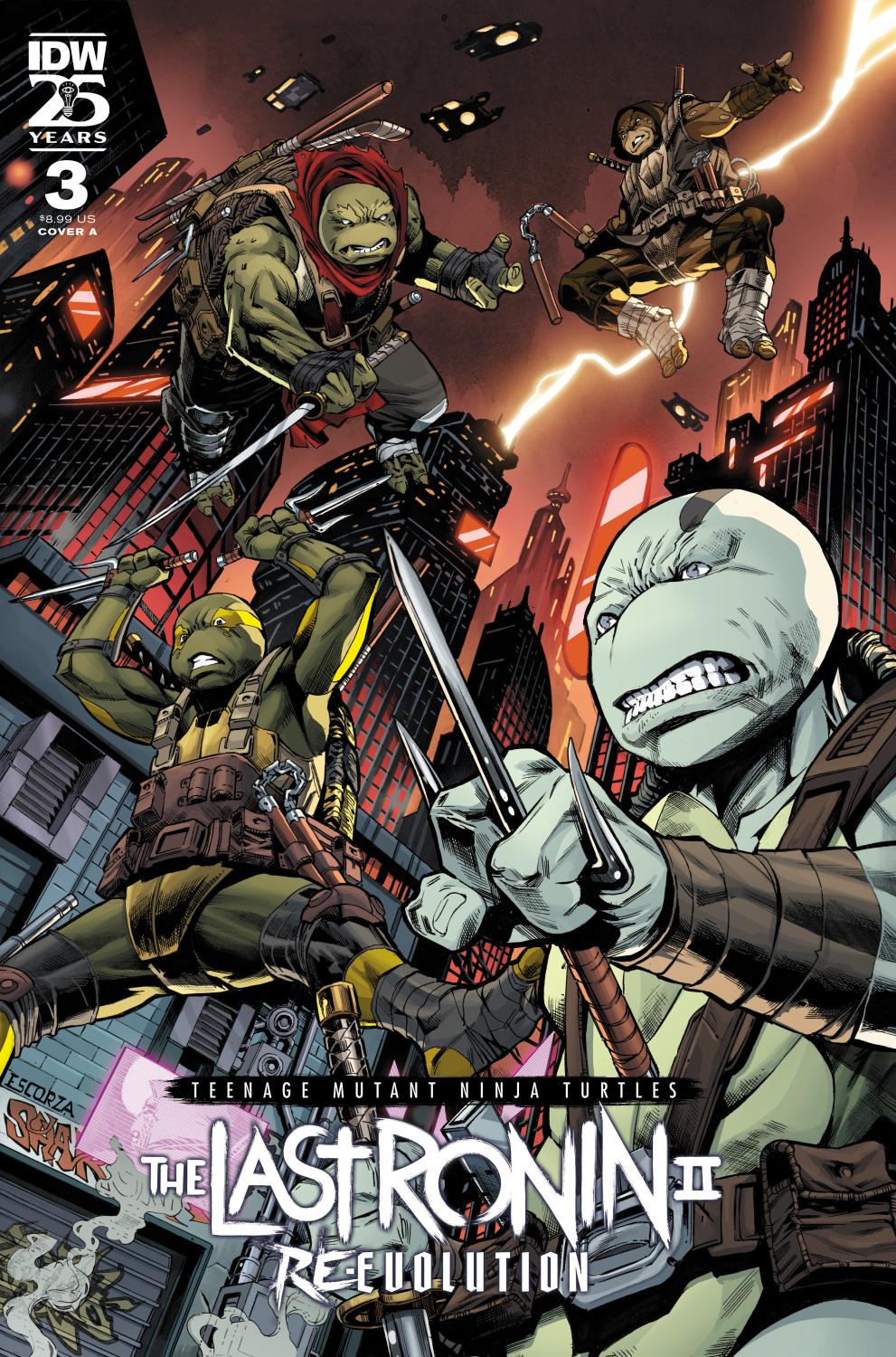 TEENAGE MUTANT NINJA TURTLES THE LAST RONIN II--RE-EVOLUTION #3 COVER A ESCORZAS