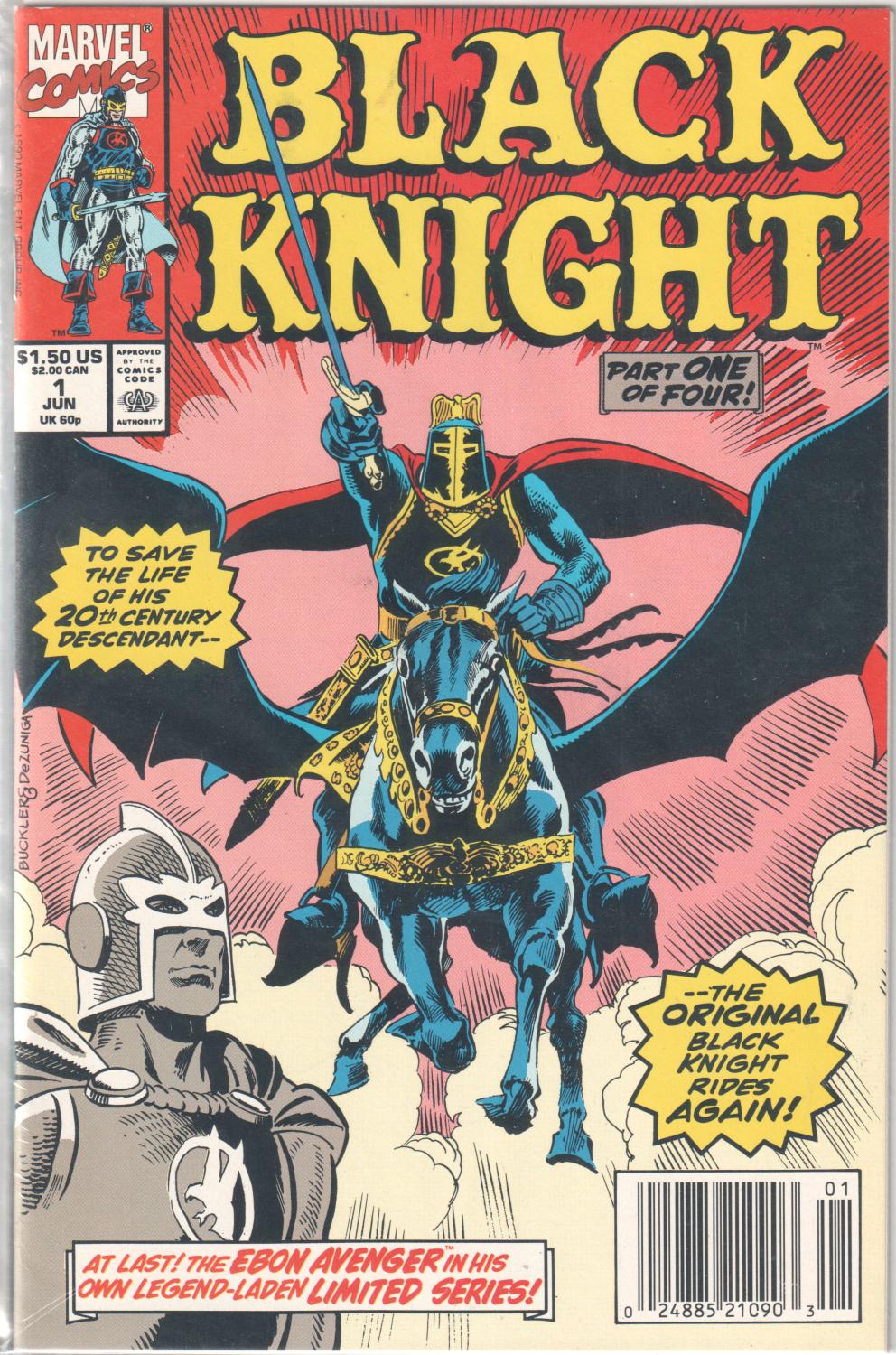 BLACK KNIGHT #1-4 COMPLETE SET 1990