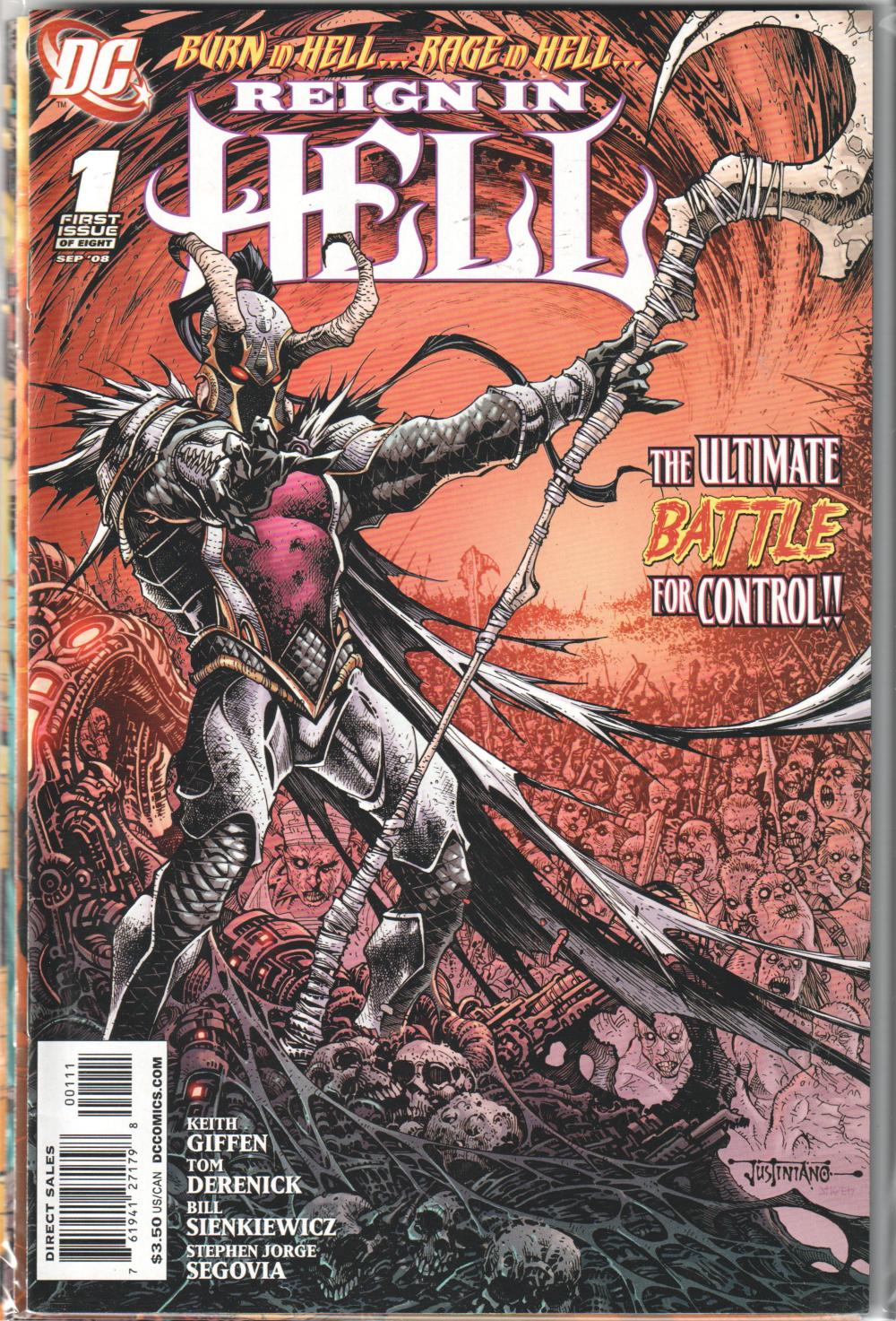 REIGN IN HELL #1-8 COMPLETE SET DC 2008