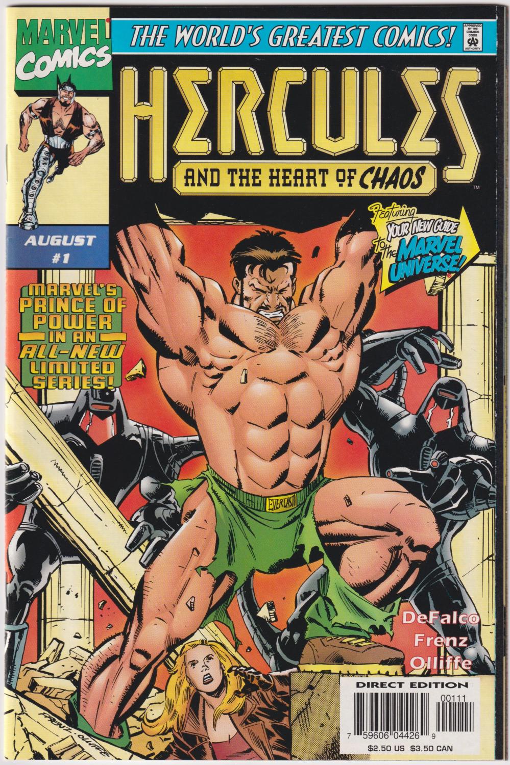 HERCULES & THE HEART OF CHAOS #1-3 COMPLETE SET MARVEL 1997