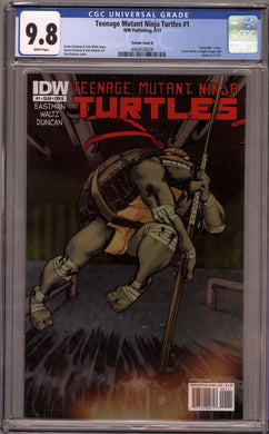 TEENAGE MUTANT NINJA TURTLES #1 2011 CGC 9.8 NM/M DONATELLO VARIANT COVER B