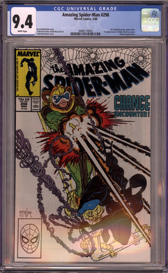 AMAZING SPIDER-MAN #298 CGC 9.4 NM 1ST TODD McFARLANE ISSUE