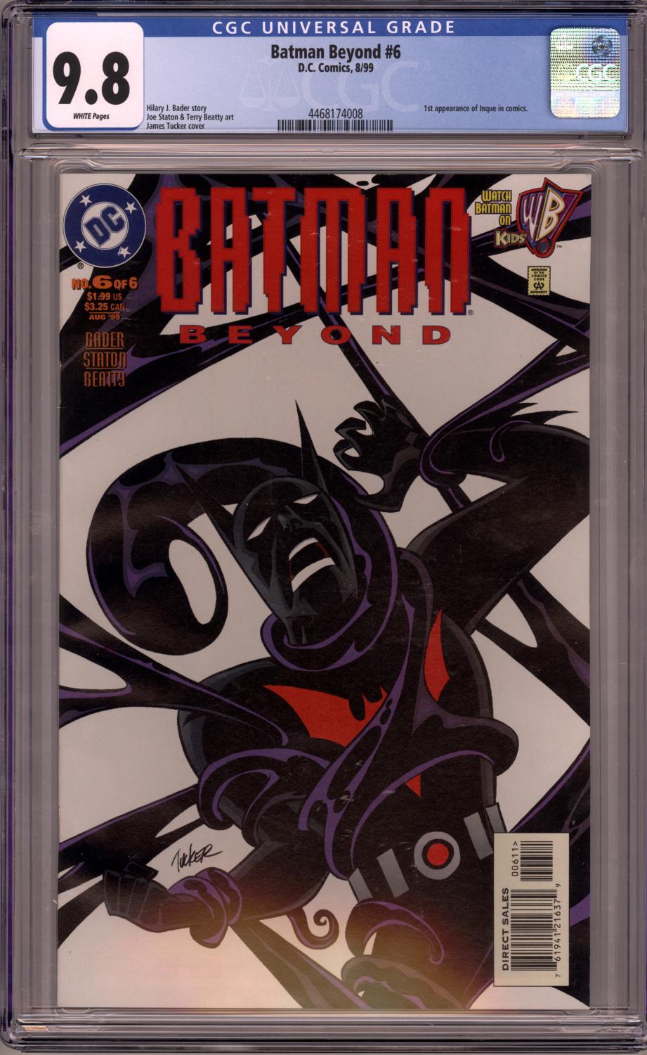 BATMAN BEYOND #6 CGC 9.8 NM/M