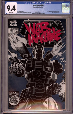 IRON MAN #282 CGC 9.4 NM 1ST FULL WAR MACHINE