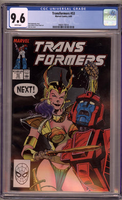 TRANSFORMERS #53 CGC 9.6 NM+ JIM LEE COVER