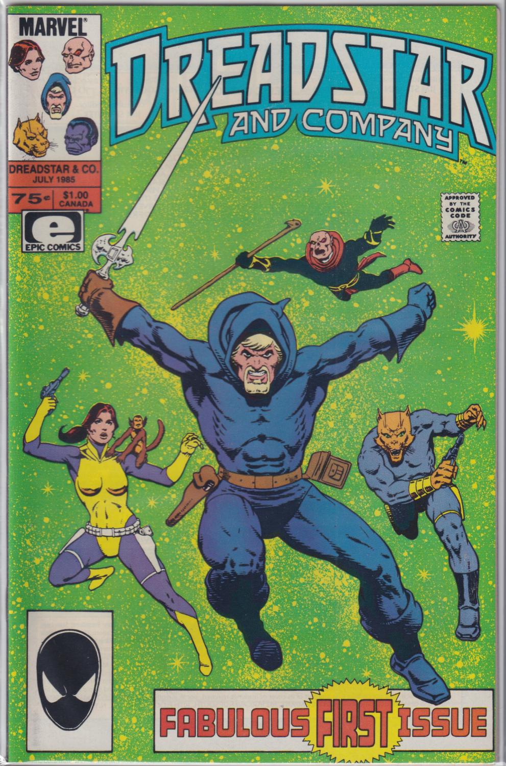 DREADSTAR & COMPANY #1-6 COMPLETE SET MARVEL 1985