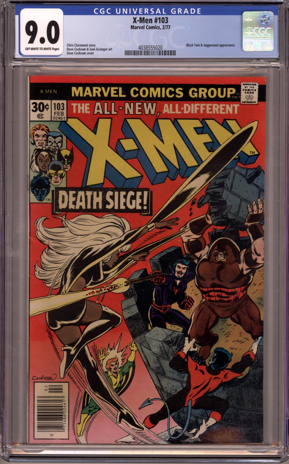 X-MEN #103 CGC 9.0 VF/NM