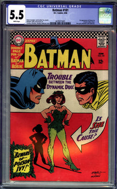 BATMAN #181 CGC 5.5 FN- 1ST APPEARANCE POISON IVY