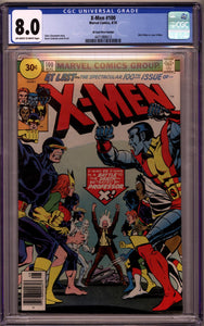 X-MEN #100 RARE 30 CENT PRICE VARIANT CGC 8.0