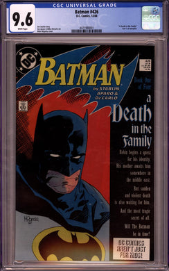 BATMAN #426 CGC 9.6 NM+ DEATH IN THE FAMILY