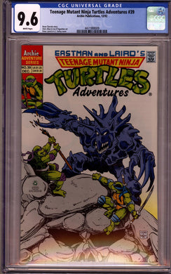 TEENAGE MUTANT TURTLES ADVENTURES #39 CGC 9.6 NM+