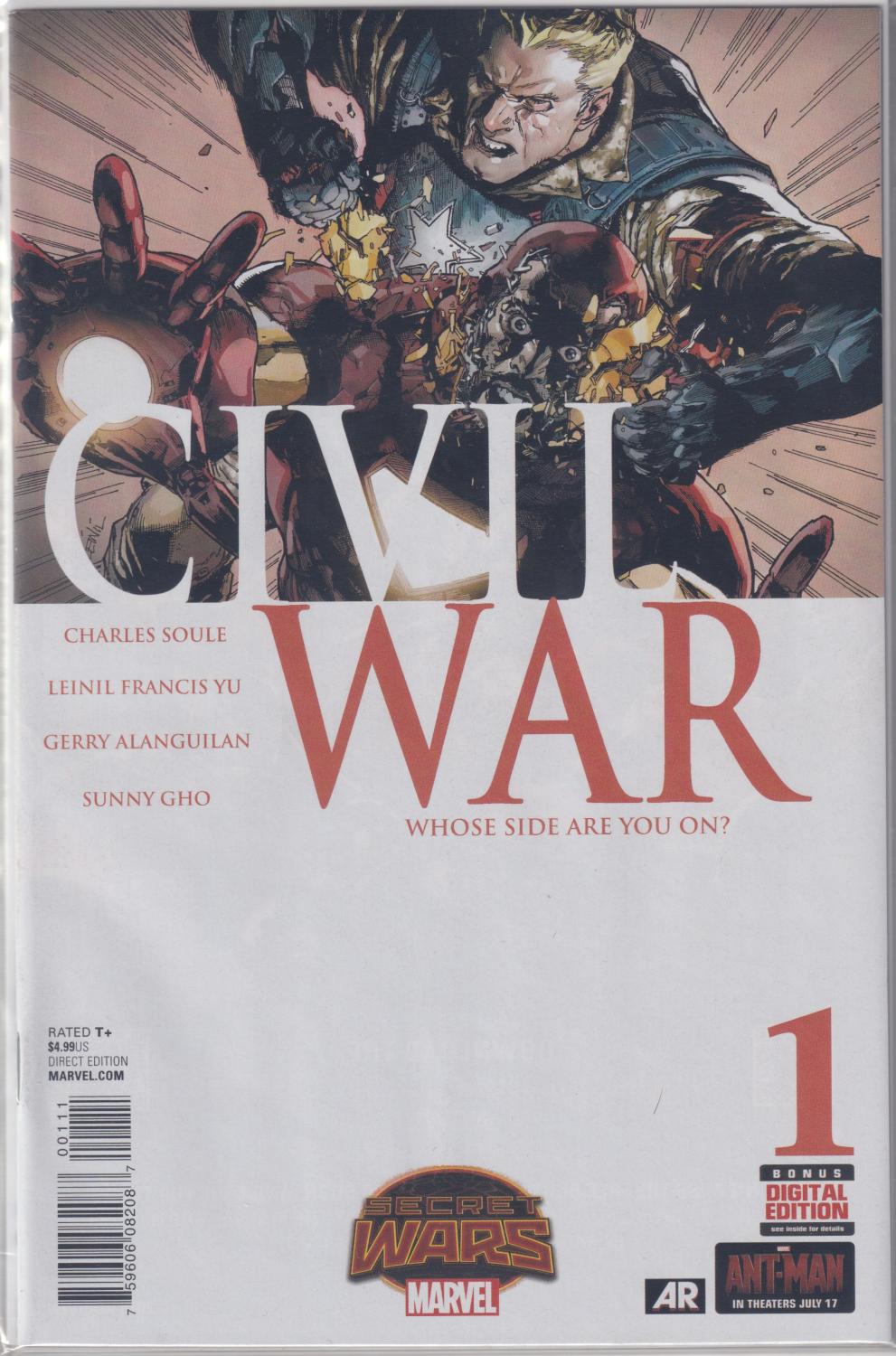 CIVIL WAR WHOSE SIDE ARE YOU ON #1-4 COMPLETE SET MARVEL 2006