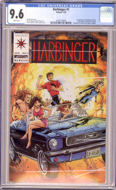 HARBINGER #1 1992 CGC 9.,6 NM+ WHITE PAGES