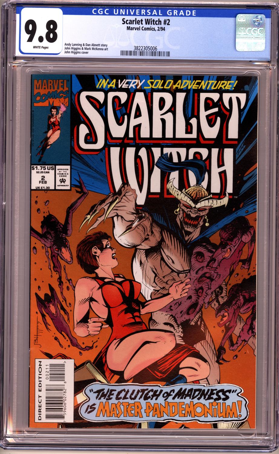 SCARLET WITCH 1994 CGC 9.8 NM/MT 1ST APPEARANCE LORE!