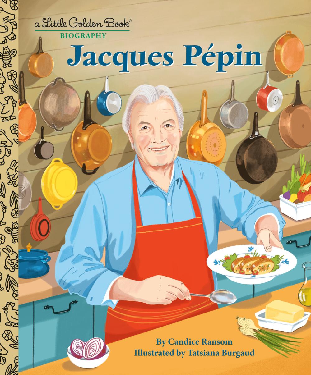 JACQUES PPIN A LITTLE GOLDEN BOOK BIOGRAPHY HC