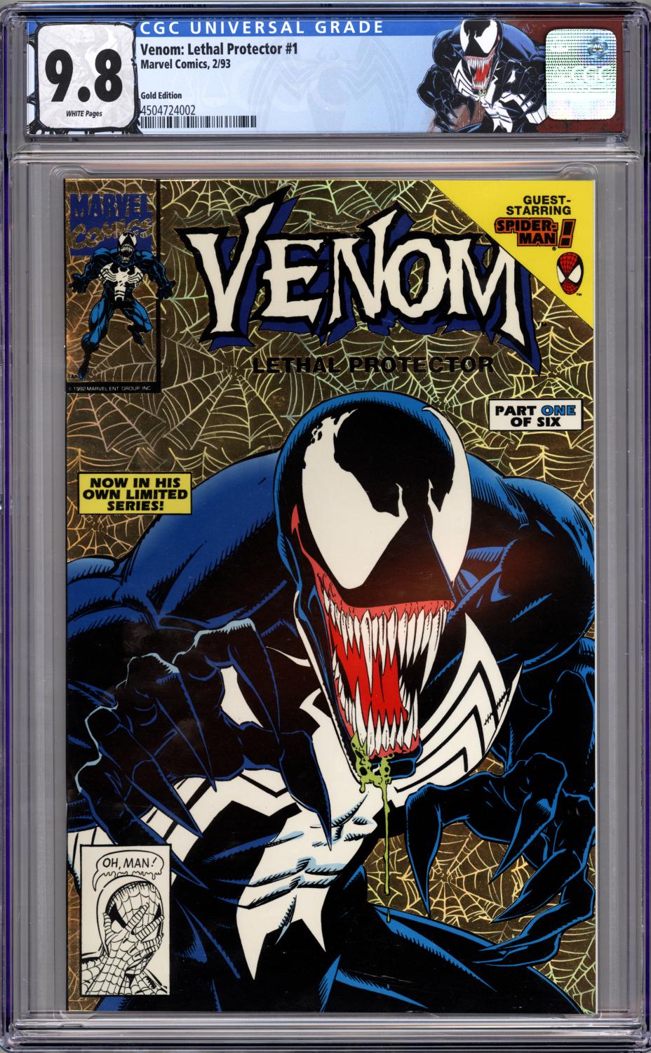 VENOM LETHAL PROTECTOR #1 GOLD EDITION CGC 9.8 NM/M