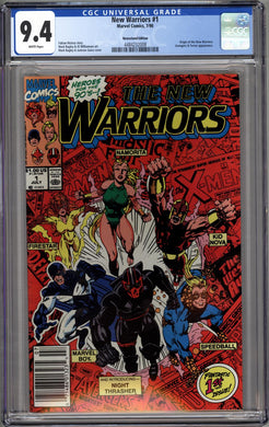 NEW WARRIORS #1 CGC 9.4 NM NEWSSTAND EDITION