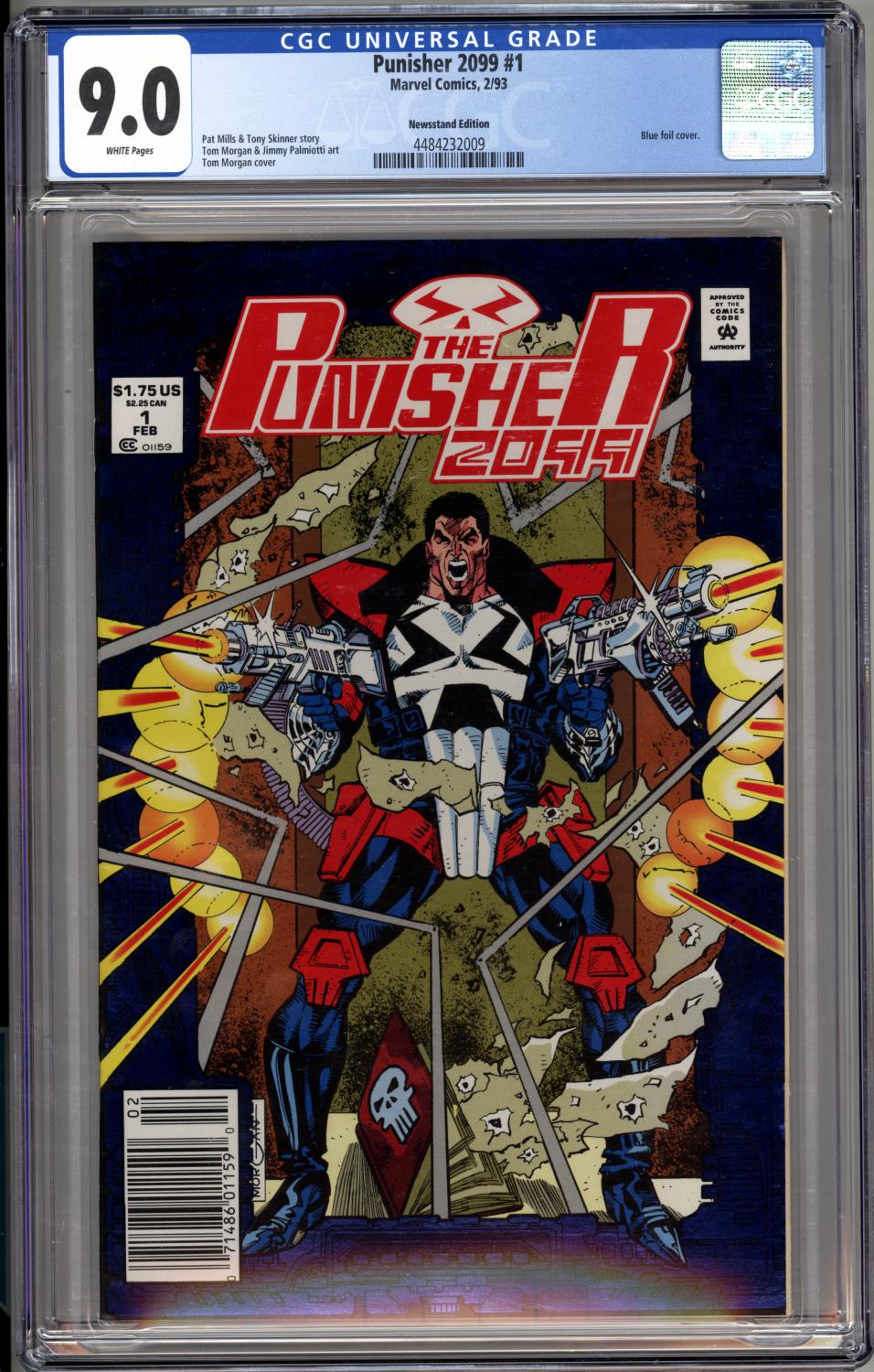 PUNISHER 2099 #1 CGC 9.0 VF/NM NEWSSTAND EDITION