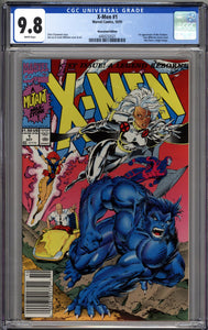 X-MEN #1 1991 CGC 9.8 NM/M NEWSSTAND EDITION JIM LEE ART